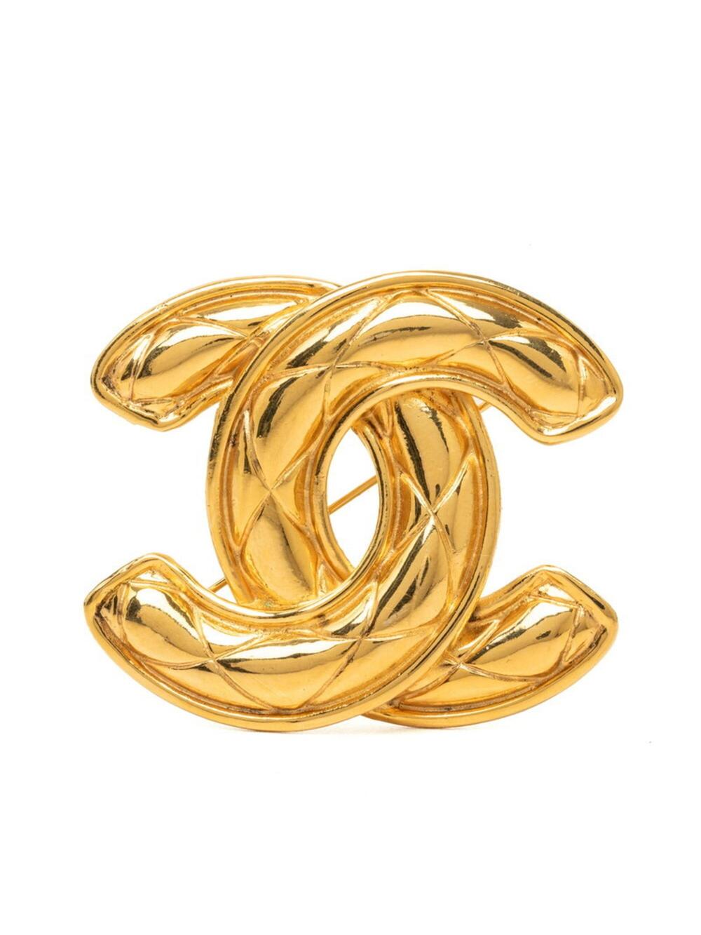 Chanel Cc Logo Brooch Metal #371358C76B